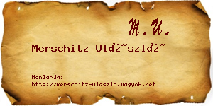 Merschitz Ulászló névjegykártya